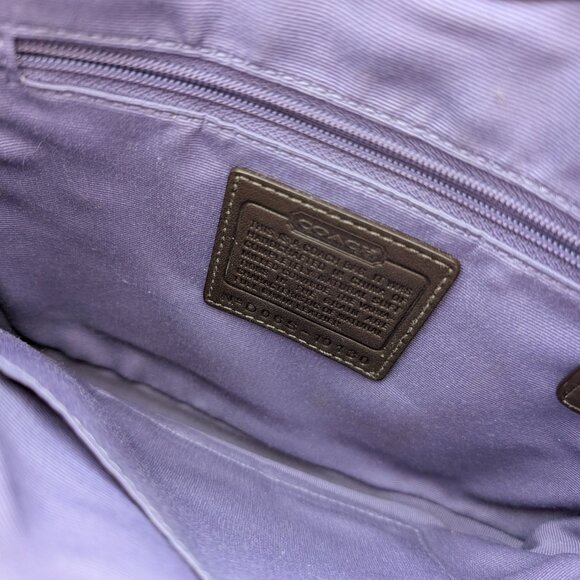 COACH Chelsea Pebbled Brown Leather Turn Lock Small Bag Handbag Purse D06S-10130 - Picture 11 of 11